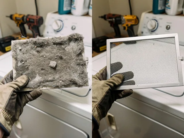 Professional lint trap cleaning by Plymouth Dryer Vent Cleaning in Plymouth