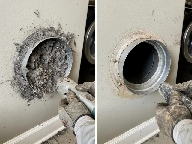 Professional clogged vent cleaning by Plymouth Dryer Vent Cleaning in Plymouth