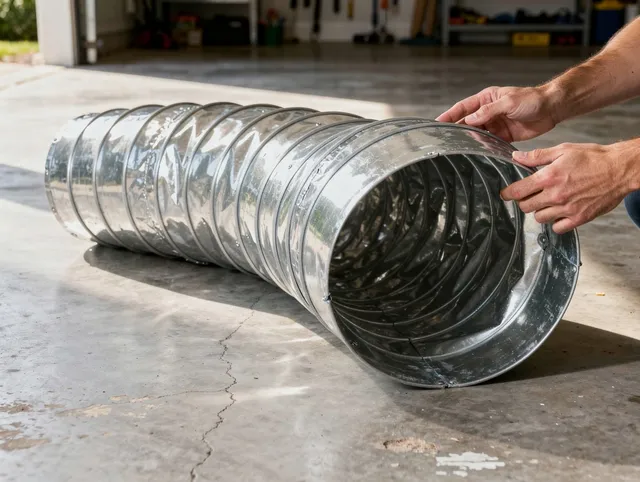 Plymouth Dryer Vent Cleaning specialist using advanced equipment for thorough duct cleaning in Plymouth