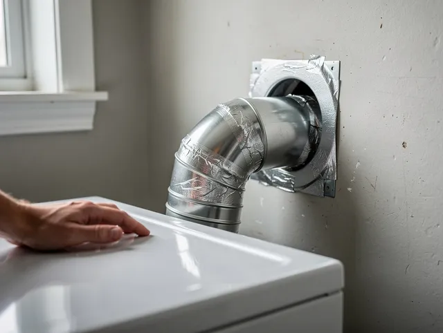 Plymouth Dryer Vent Cleaning expert performing professional dryer vent repair and installation in Plymouth