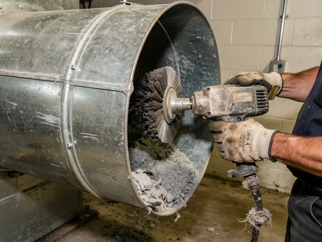 Industrial-grade dryer vent cleaning by Plymouth Dryer Vent Cleaning in Plymouth